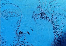 El mural dedicado a María Jiménez ya luce en su casa de Chiclana