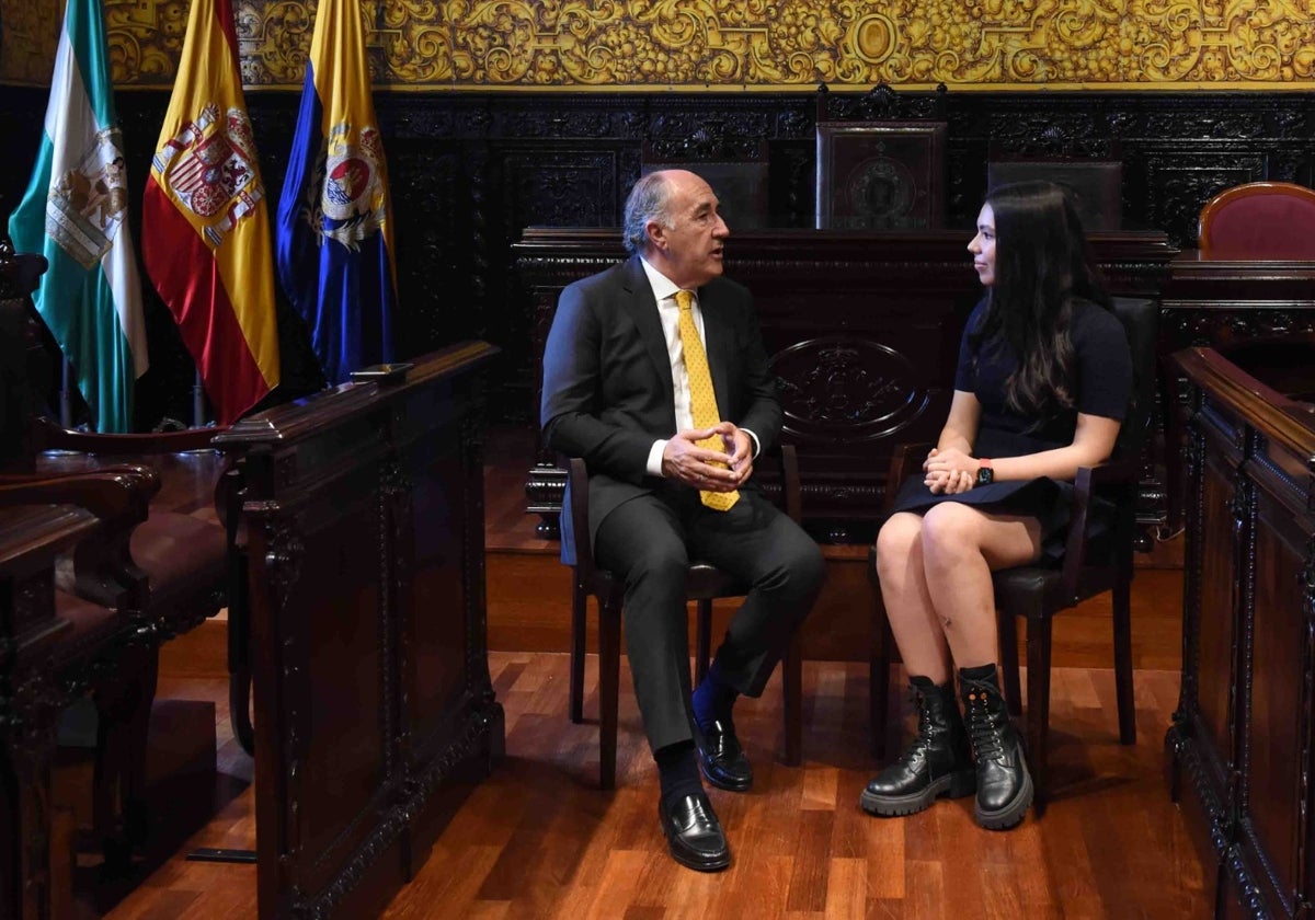 Palma Rey con el alcalde de Algeciras en una foto de archivo
