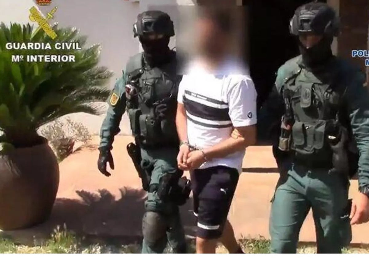 Samuel Crespo, cuando fue detenido en 2018.