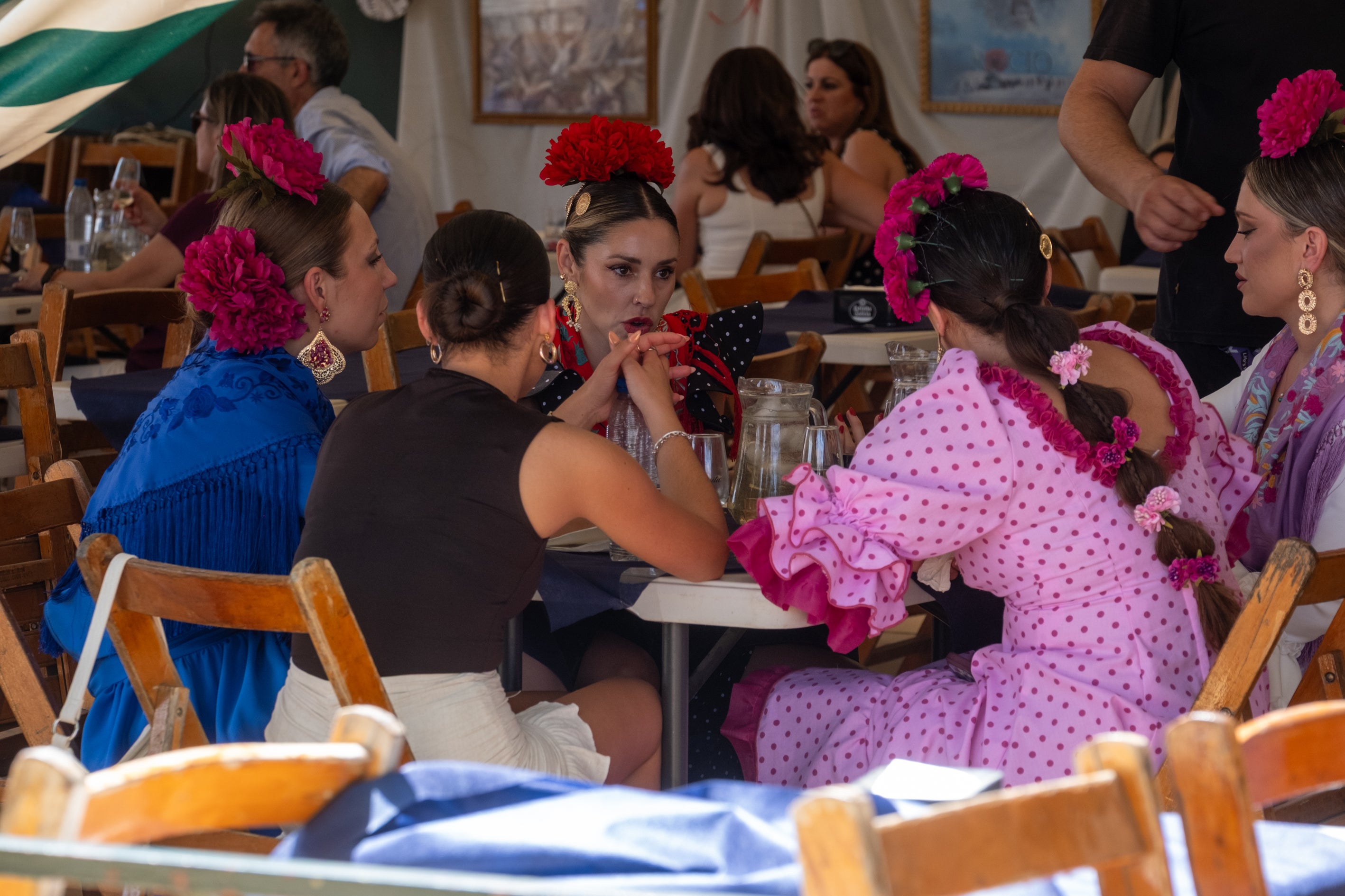 El calor marca el jueves de Feria en El Puerto