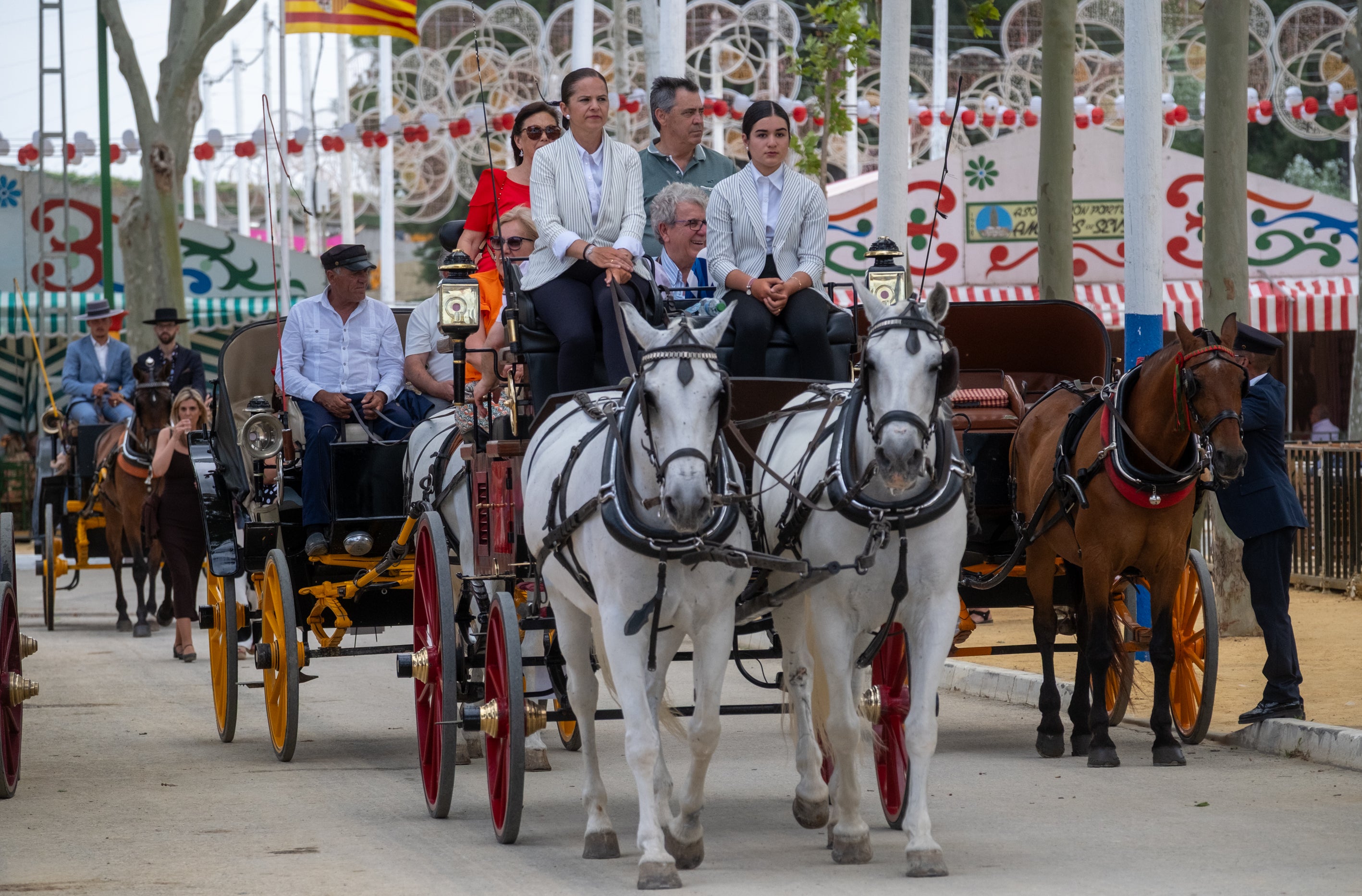 El calor marca el jueves de Feria en El Puerto