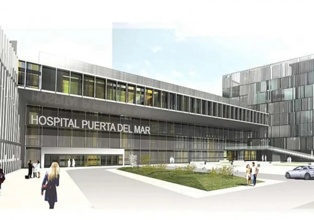 Recreación del hospital Puerta del Mar que sigue paralizado