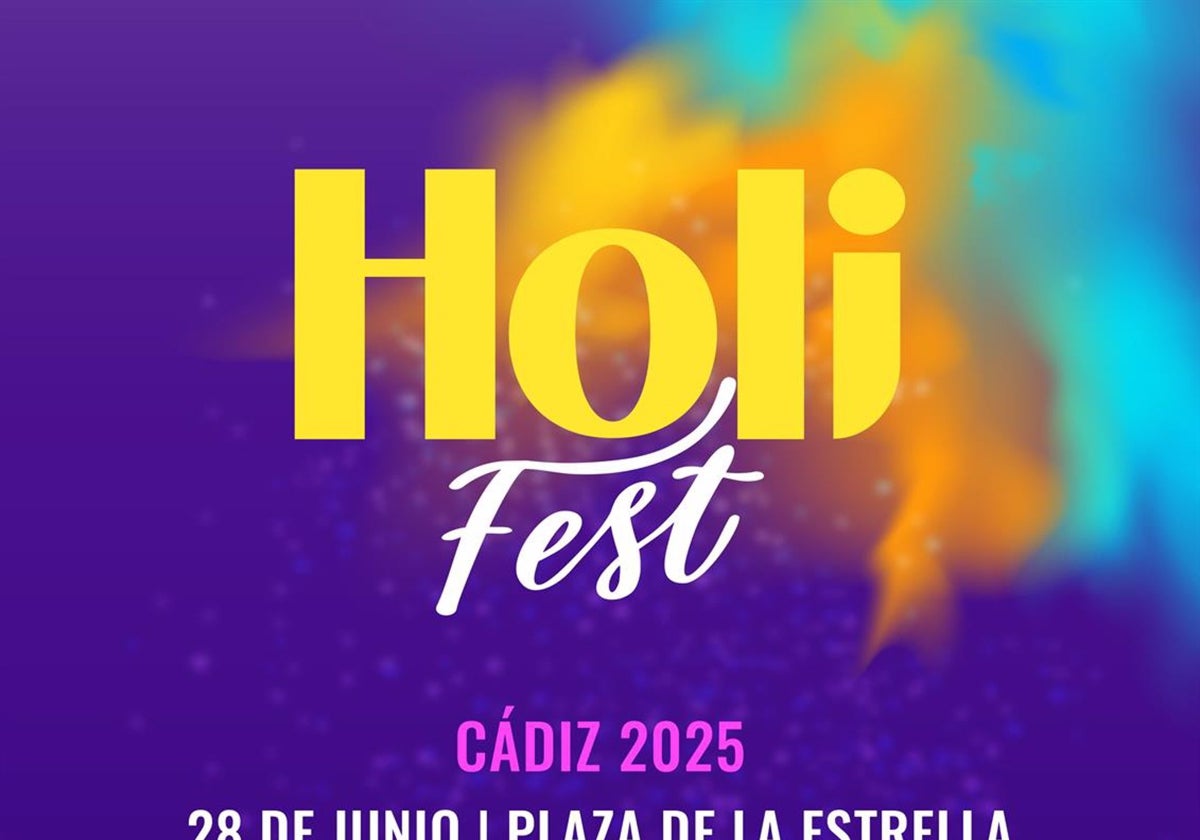 La Holi Fest abre el verano en Cádiz con una carrera popular y una gran fiesta