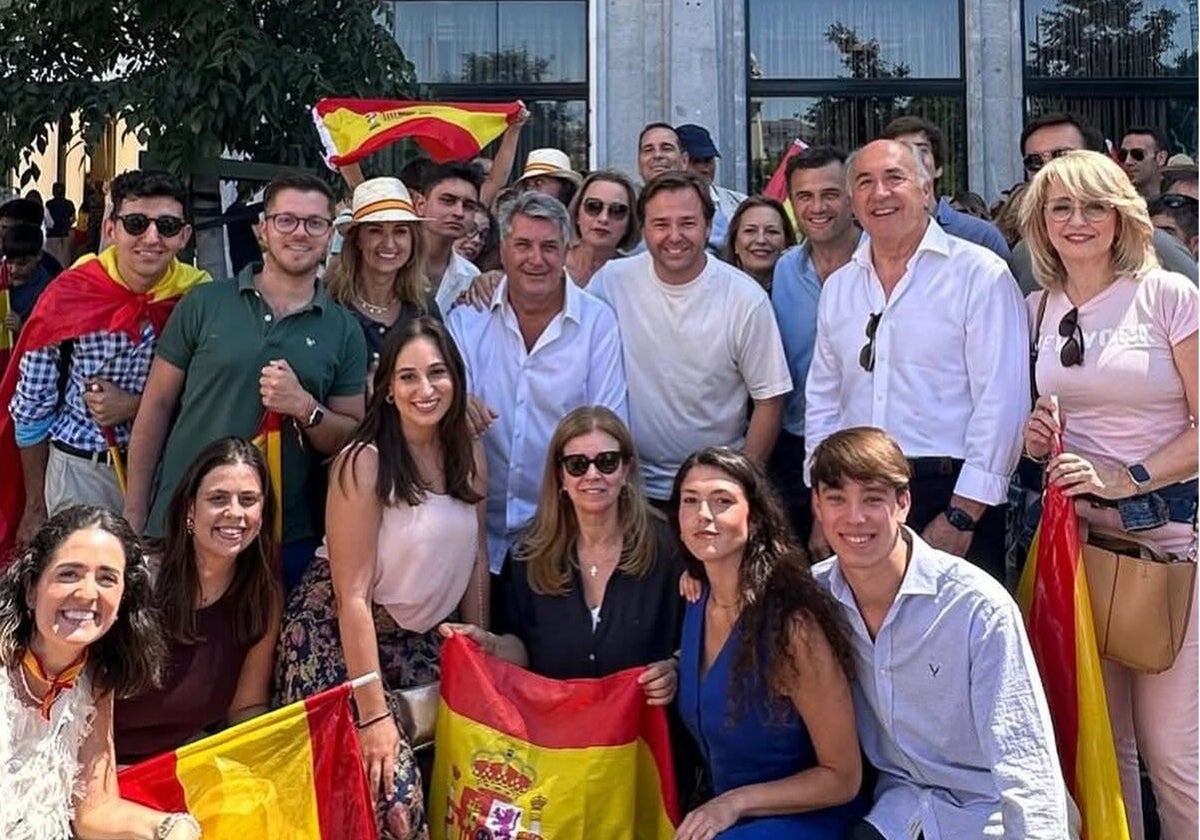 La representación gaditana en la manifestación de Madrid