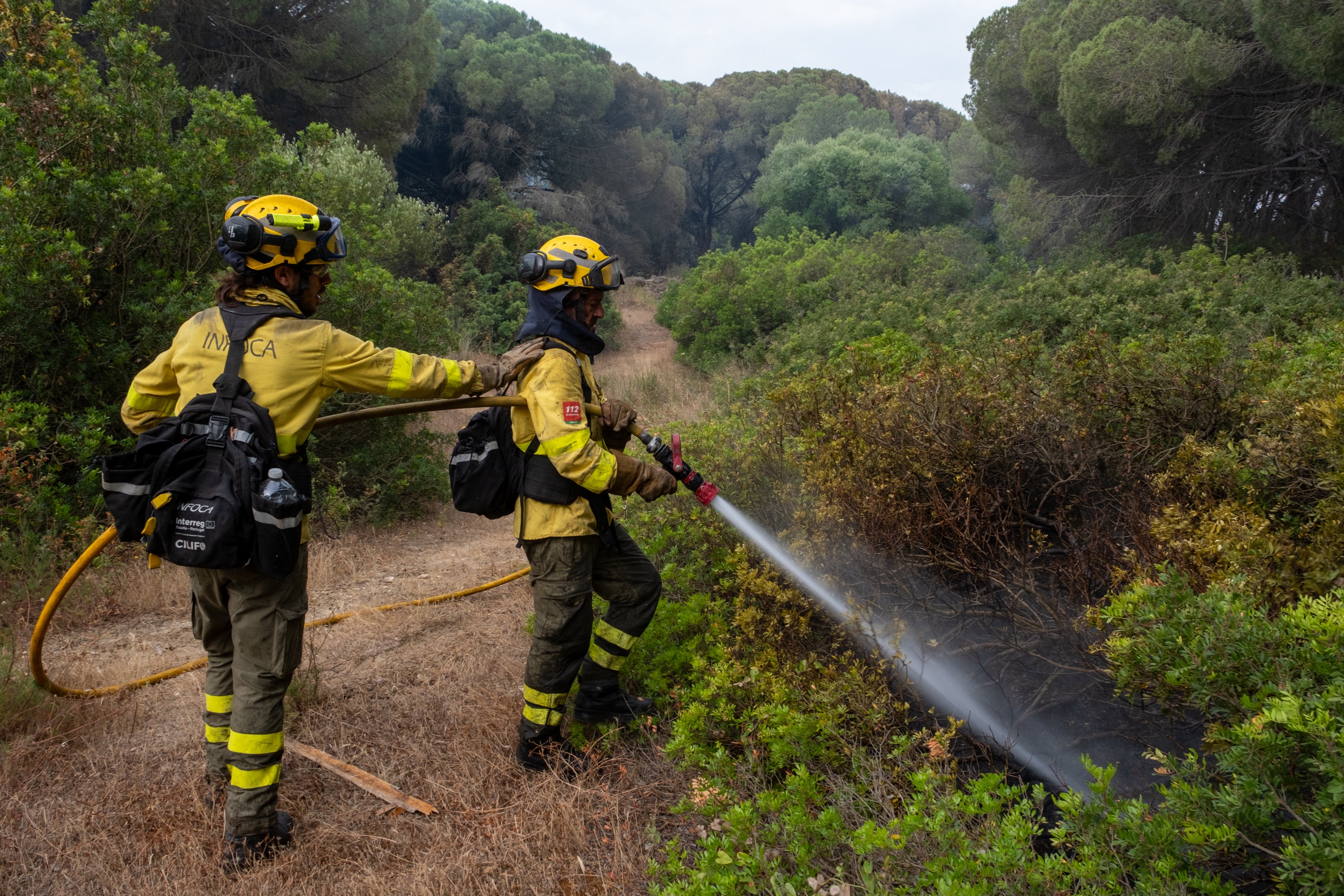 Fotos: Las imágenes del incendio de Puerto Real