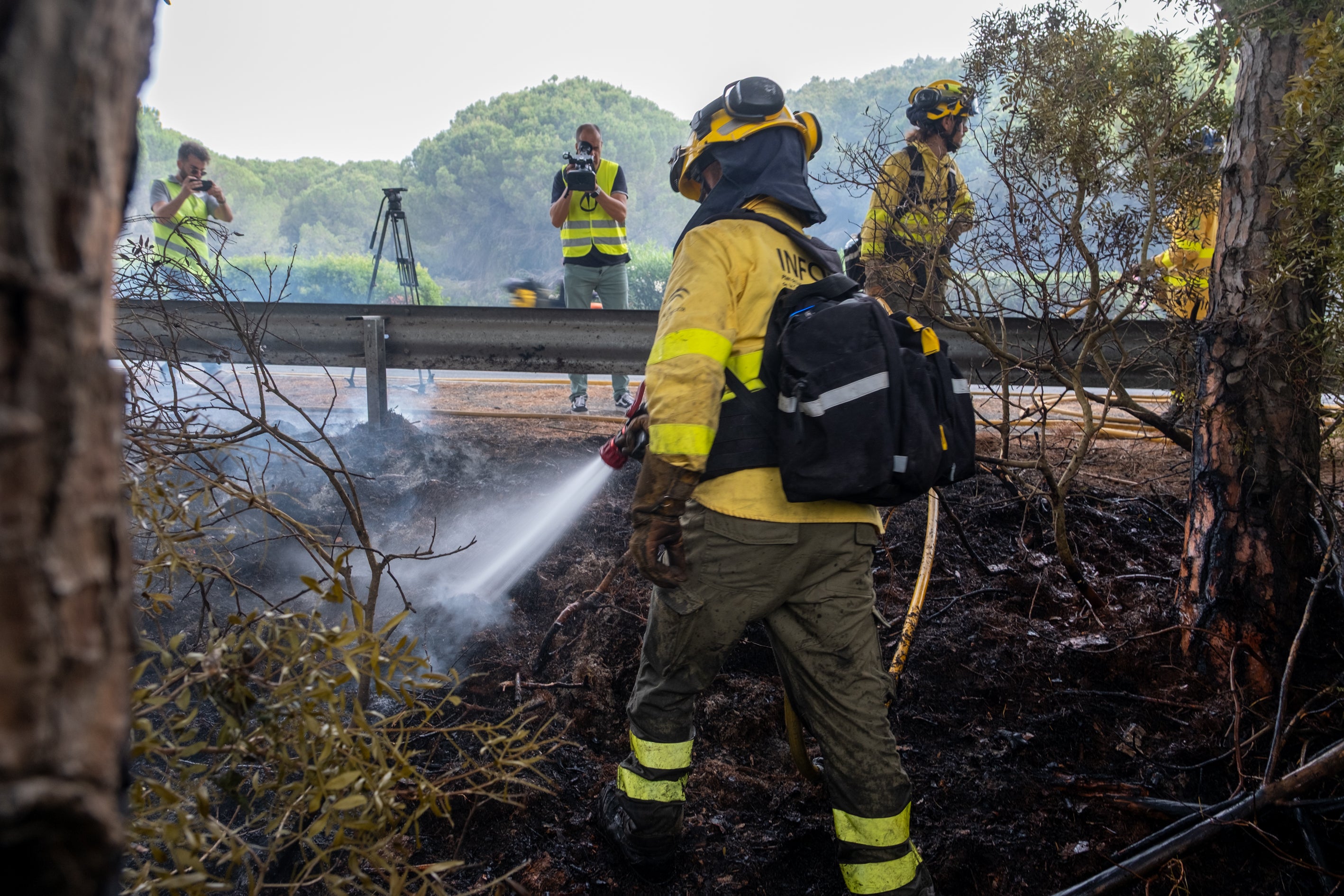 Fotos: Las imágenes del incendio de Puerto Real