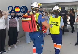 Un simulacro de atentado pone a prueba a futuros sanitarios en la Universidad de Cádiz