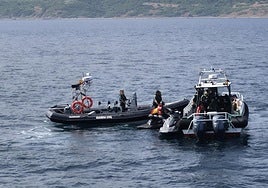 Detenidas cuatro personas con más de 120 kilos de hachís en dos motos de agua