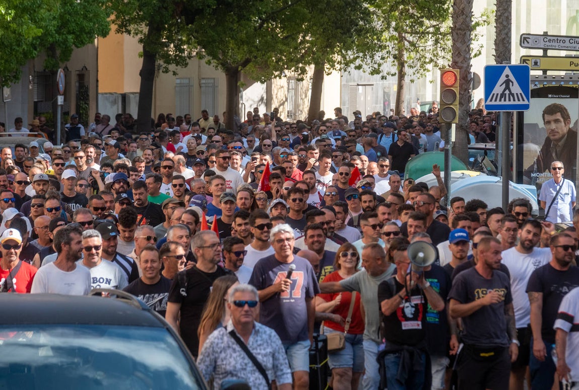 Fotos: Así ha sido la protesta de la huelga del metal en Cádiz de este miércoles