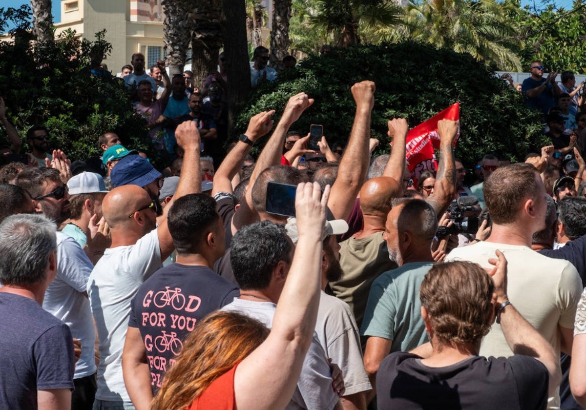 Protesta del pasado miércoles 25 de junio en Cádiz.