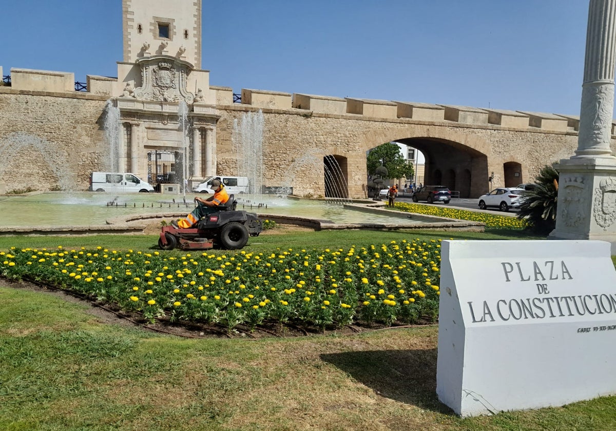 Flores en las Puertas de Tierra.