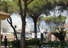 Controlado el incendio de Chiclana en la carretera del Molino Viejo