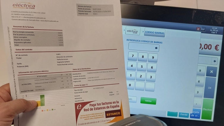 Eléctrica de Cádiz permitirá a sus clientes el pago de facturas en más de 4.500 estancos