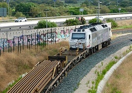 Primer ensayo con el tren de La Cabezuela