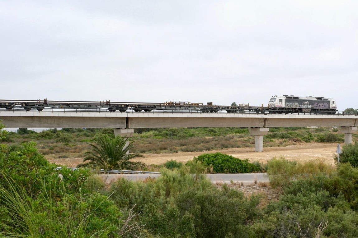 Primer ensayo con el tren de La Cabezuela