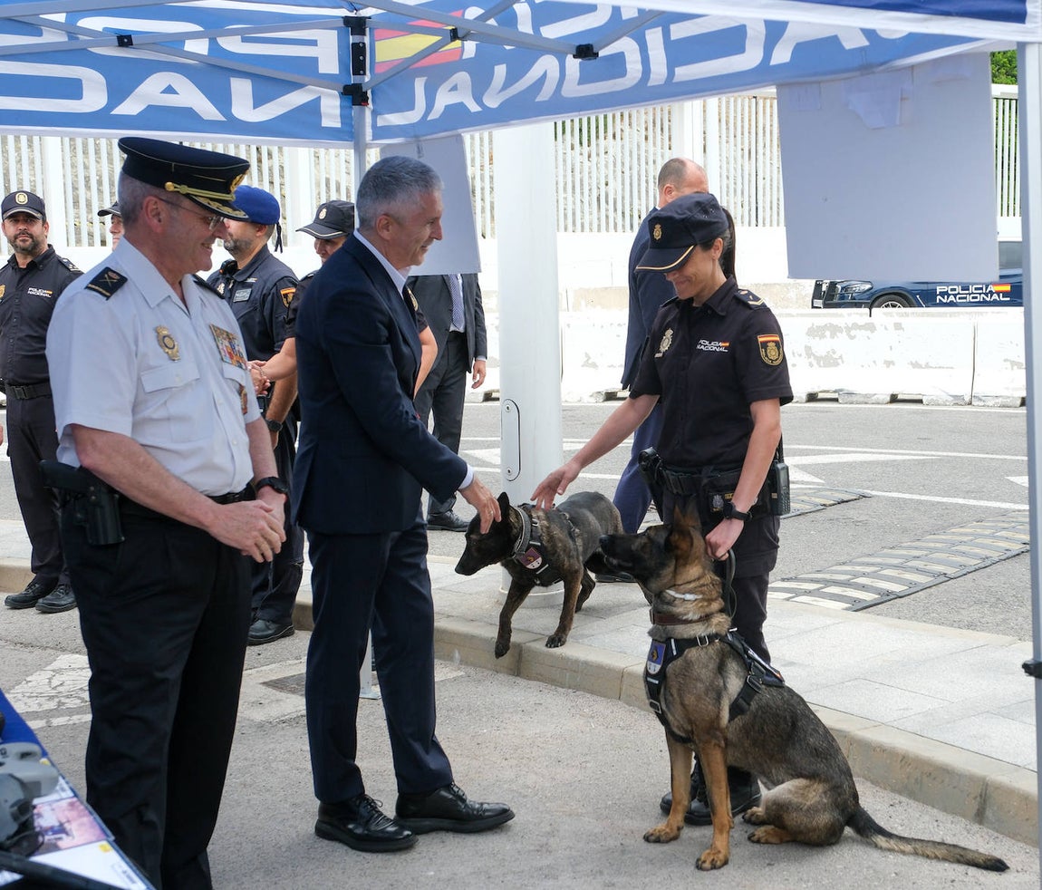 Fotos: Grande-Marlaska visita el puerto de Tarifa