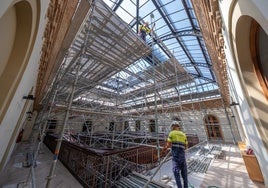 Avanzan a buen ritmo las obras de mejora del Palacio de Congresos de Cádiz