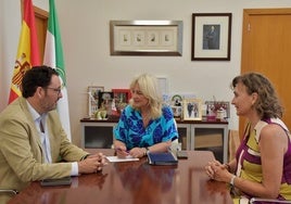 Encuentro institucional entre Mercedes Colombo y la Confederación de Empresas de la provincia de Cádiz.