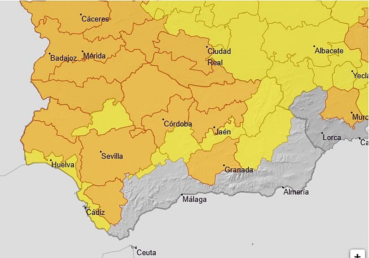 Ola de calor: la Aemet activa avisos naranjas en la provincia de Cádiz
