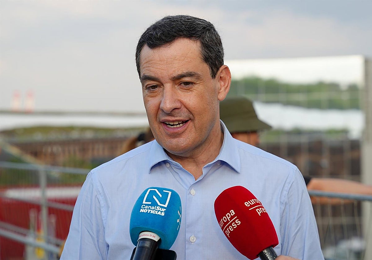 Juanma Moreno: «El incendio es importante»