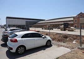 Las obras para la apertura del edificio del vestíbulo de la estación de tren en Cádiz avanzan a buen ritmo