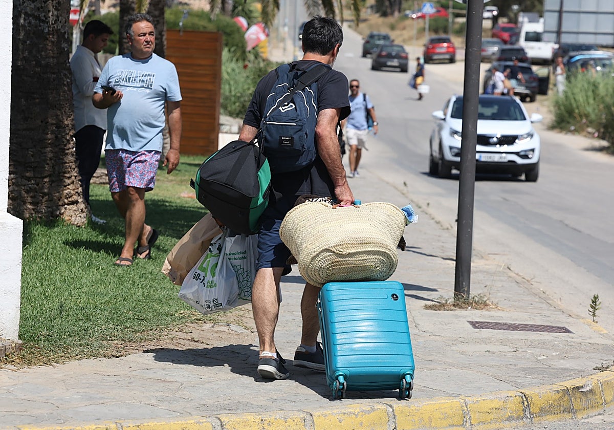 Turista, en el incendio en Zahara