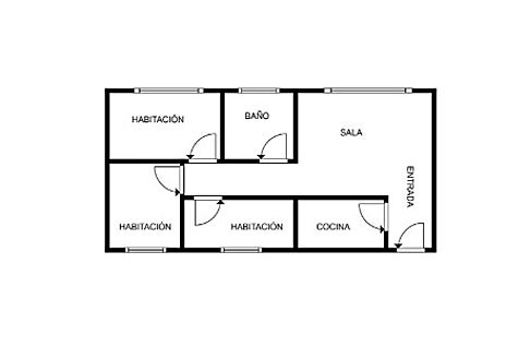 Imagen secundaria 1 - Algunas de las dependencias y plano del inmueble