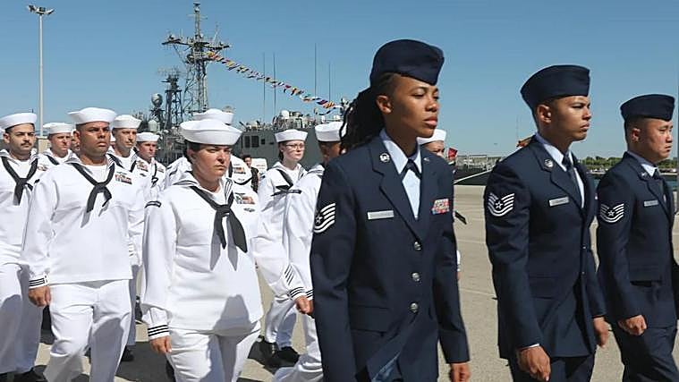 Imagen de marines en la Base Naval de Rota
