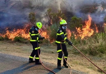 Los bomberos gaditanos regresan tras ayudar en Galicia a frenar unos incendios históricos