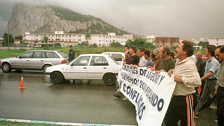 Concentración de los pescadores de cerco de La Línea y Algeciras en 1998