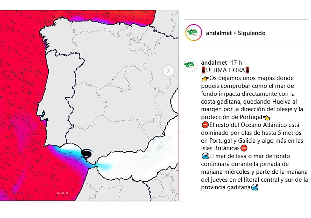 El mar de fondo continuará hasta la tarde del jueves en el litoral