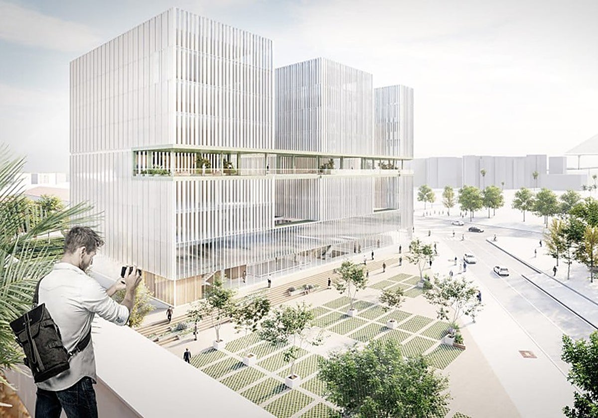 Recreación de la Ciudad de la Justicia de Cádiz