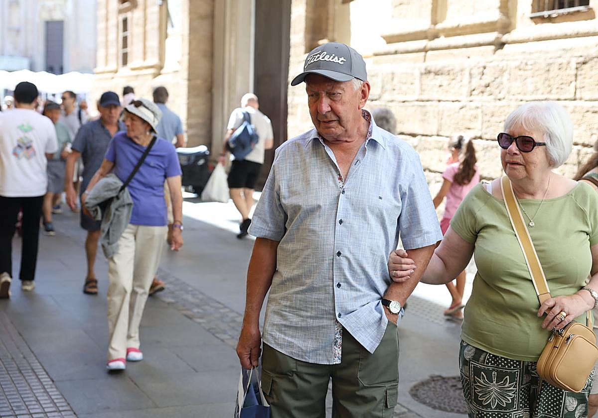 Cruceristas hoy en Cádiz