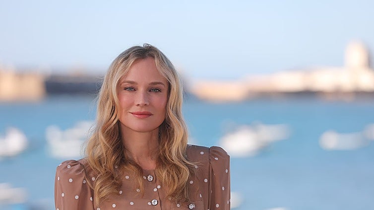 Diane Kruger se rinde a los encantos de Cádiz: «La ciudad es maravillosa, me ha dado tiempo cenar cerca del hotel»
