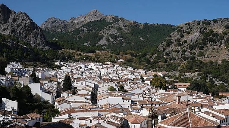 Imagen aérea de Ubrique, en la provincia de Cádiz