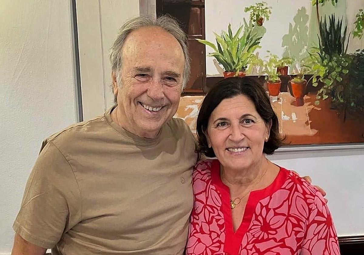 Serrat durante su visita al restaurante El Faro