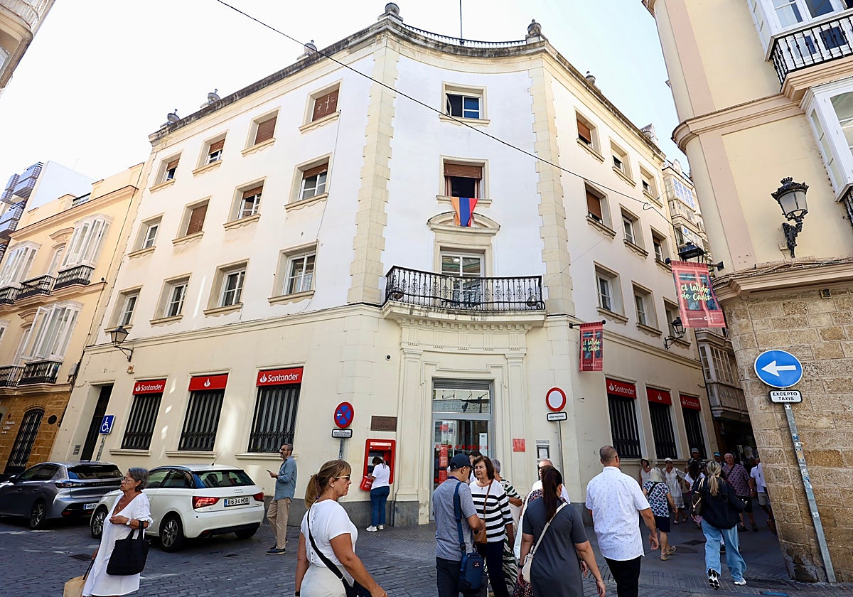 Sede del banco Santander de la plaza del Palillero.