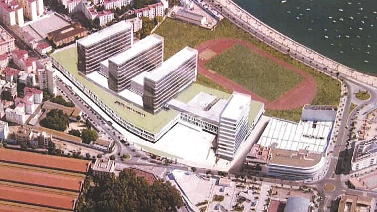 Recreación del futuro hospital de Cádiz