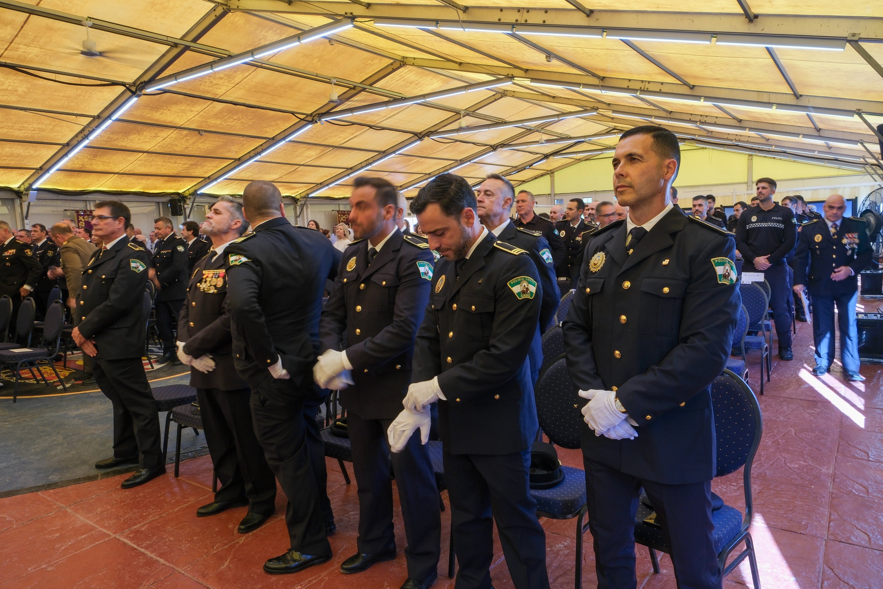 Honores al patrón de la Policía Local de Cádiz