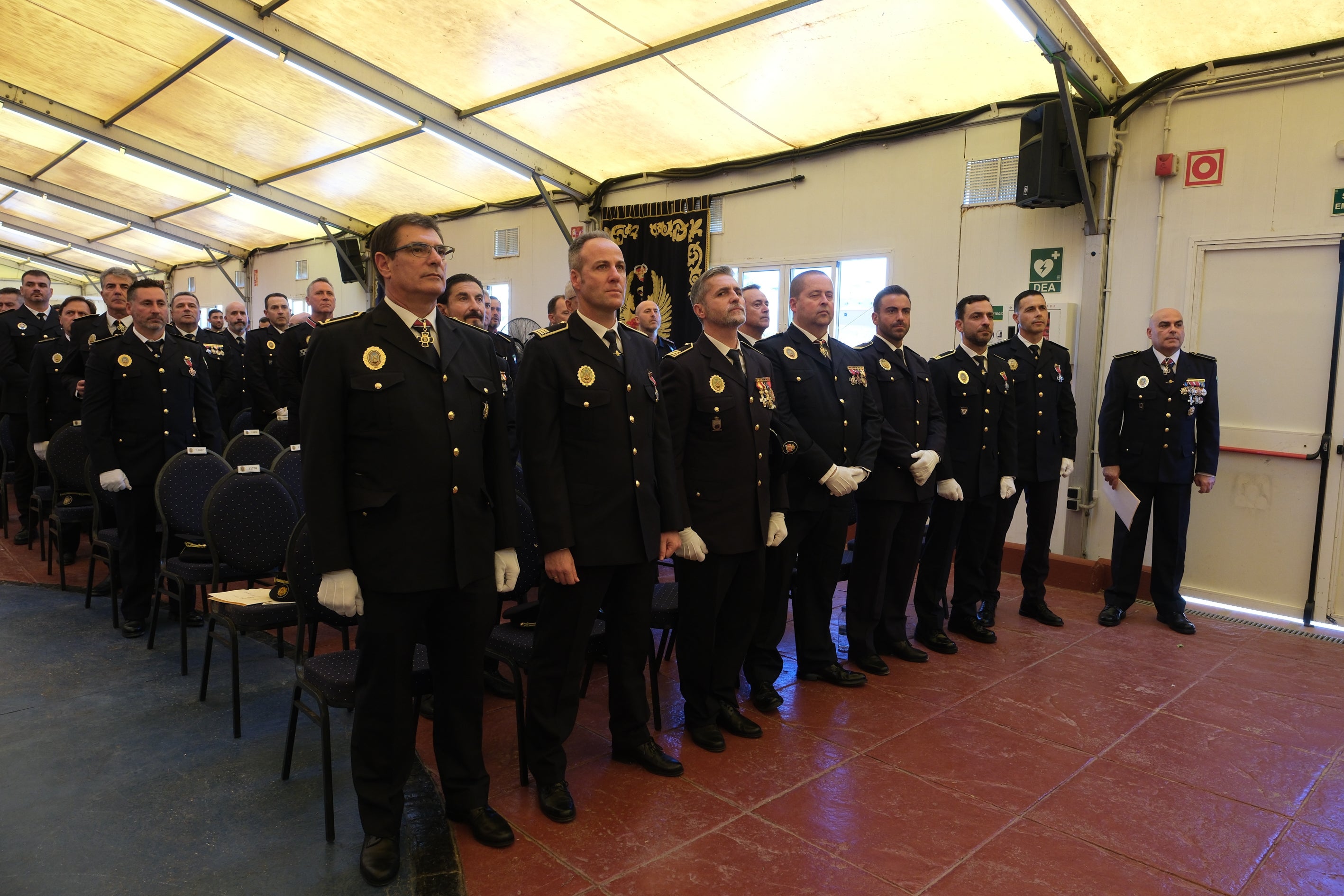 Honores al patrón de la Policía Local de Cádiz