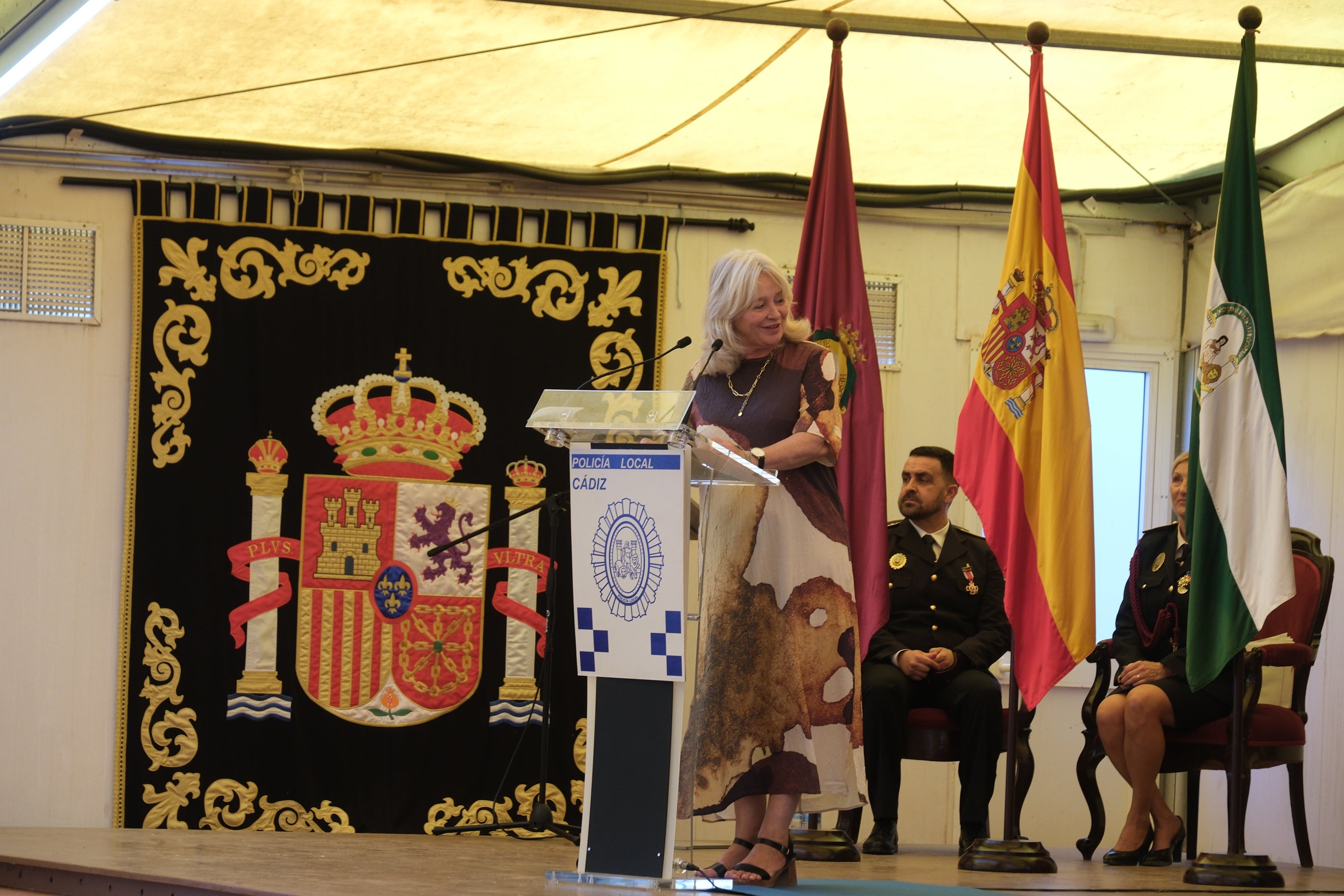 Honores al patrón de la Policía Local de Cádiz