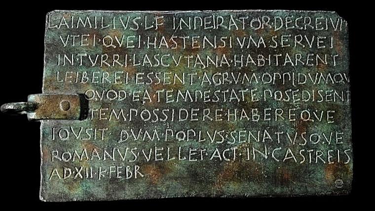 Imagen del bronce de lascuta