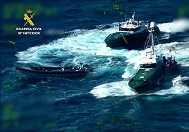 Persecución en el mar y cuatro detenidos: abortado un alijo de 1.700 kilos de hachís en Chipiona