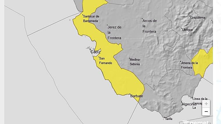El tiempo da un giro en Cádiz con lluvias y tormentas tras un fin de semana casi veraniego