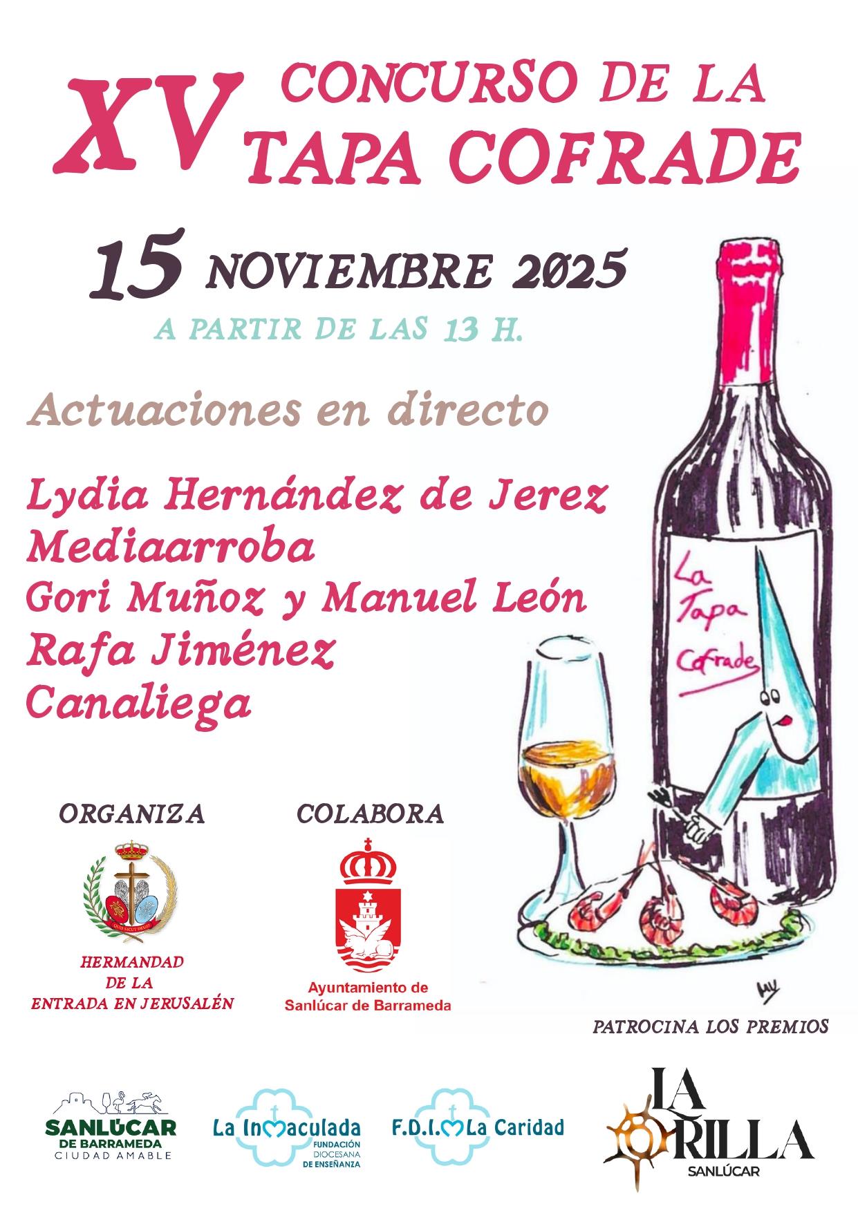 Cartel anunciador del concurso de la tapa cofrade