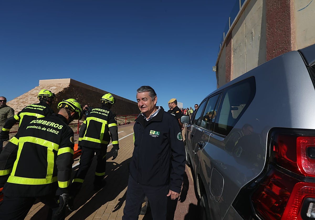 Antonio Sanz en el simulacro