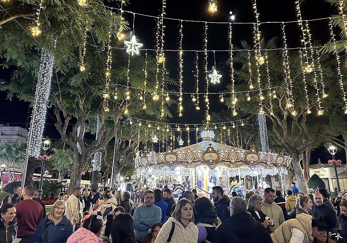 Imágenes del alumbrado navideño de San Roque