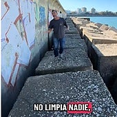 Quique bolsitas en la Punta de San Felipe