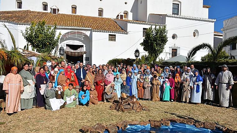 Imagen de uno de los belenes vivientes de San Roque