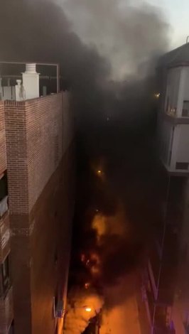 Incendio en la calle Parlamento
